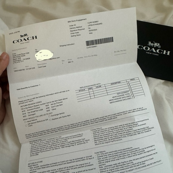 Coach card case - Picture 6 of 6